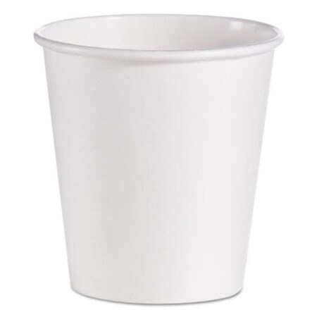 Solo SOLO Cup 510W 10 oz Single-Sided Poly Paper Hot Cups; White 510W